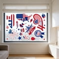 thumbnail image 6 of 4th of July Decorations Window Clings,Firework Watercolor Double-Sided Sticker,250th Anniversary Independence Day Memorial Day Home Office Party Decor, 6 of 6