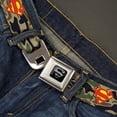 thumbnail image 2 of DC Comics Belt, Seatbelt Buckle Belt, Superman Shield Camo Olive, 30 to 44 Inches, 2 of 9