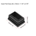 thumbnail image 2 of Tapones de plástico de Unique Bargains, 30 mm x 20 mm, para patas de muebles, mesas y sillas, 50 piezas, 2 of 5