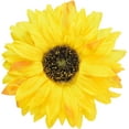 thumbnail image 3 of 2 Pcs of Rustic Big Diameter 7.08inch Artificial Sunflower Curtain Clips Curtain Tiebacks Accessory Curtain Holder Curtain Holdbacks for Home Office Decoration,Bright Yellow, 3 of 15