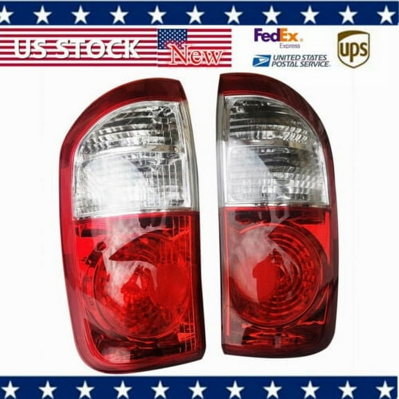 Tail Lights Taillamps Pair Set for 04-06 Toyota Tundra Double Cab Pickup Truck
