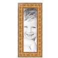 thumbnail image 2 of ArtToFrames 9" x 28" Wide Antique Gold Picture Frame, 9x28 inch Gold Wood Poster Frame (WOM-5043),  Pack, 2 of 7