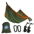 thumbnail image 2 of Equip Nylon Portable Camping Travel Hammock, One Person Sage and Rust, Size 116" L x 59" W, 2 of 8