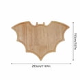 thumbnail image 3 of Halloween Wooden Bats Tray Serving Platter, Khaki Wood Decorative Snack and Candy Holder, Gothic Party Table Centerpiece Home Kitchen Decor, 3 of 6