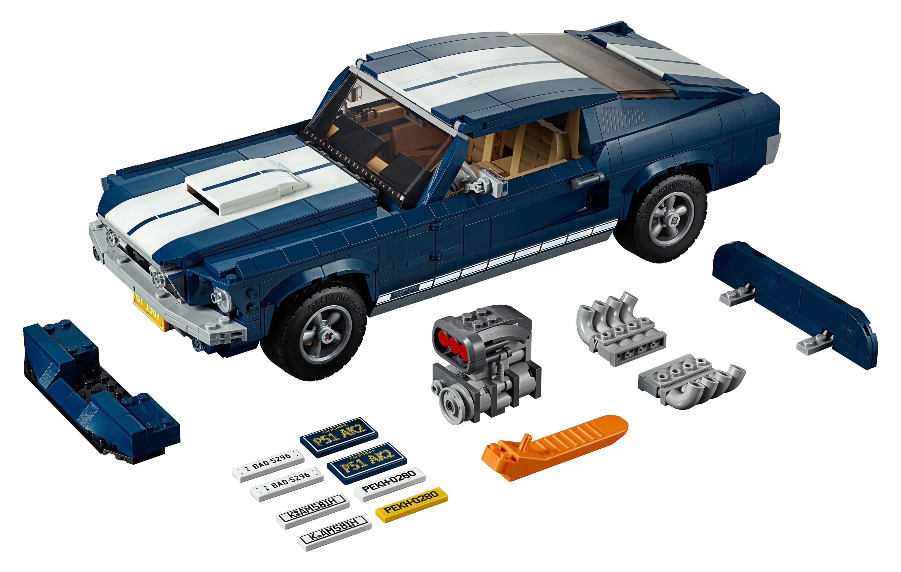 LEGO Creator Expert Ford Mustang 10265 Building Set - Exclusive Advanced Collector's Car Model, Featuring Detailed Interior, V8 Engine, Home and Office Display, Collectible for Adults and Teens - image 4 of 6