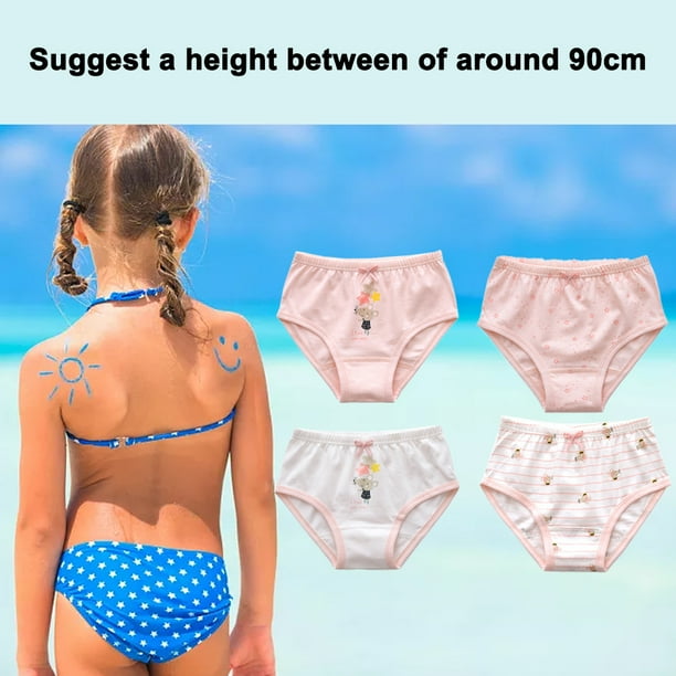Bragas para ninas Bragas de algodon suave para ninos pequenos Modelos de verano Bragas de algodon para ninas Altura recomendada 90 cm Walmart en linea