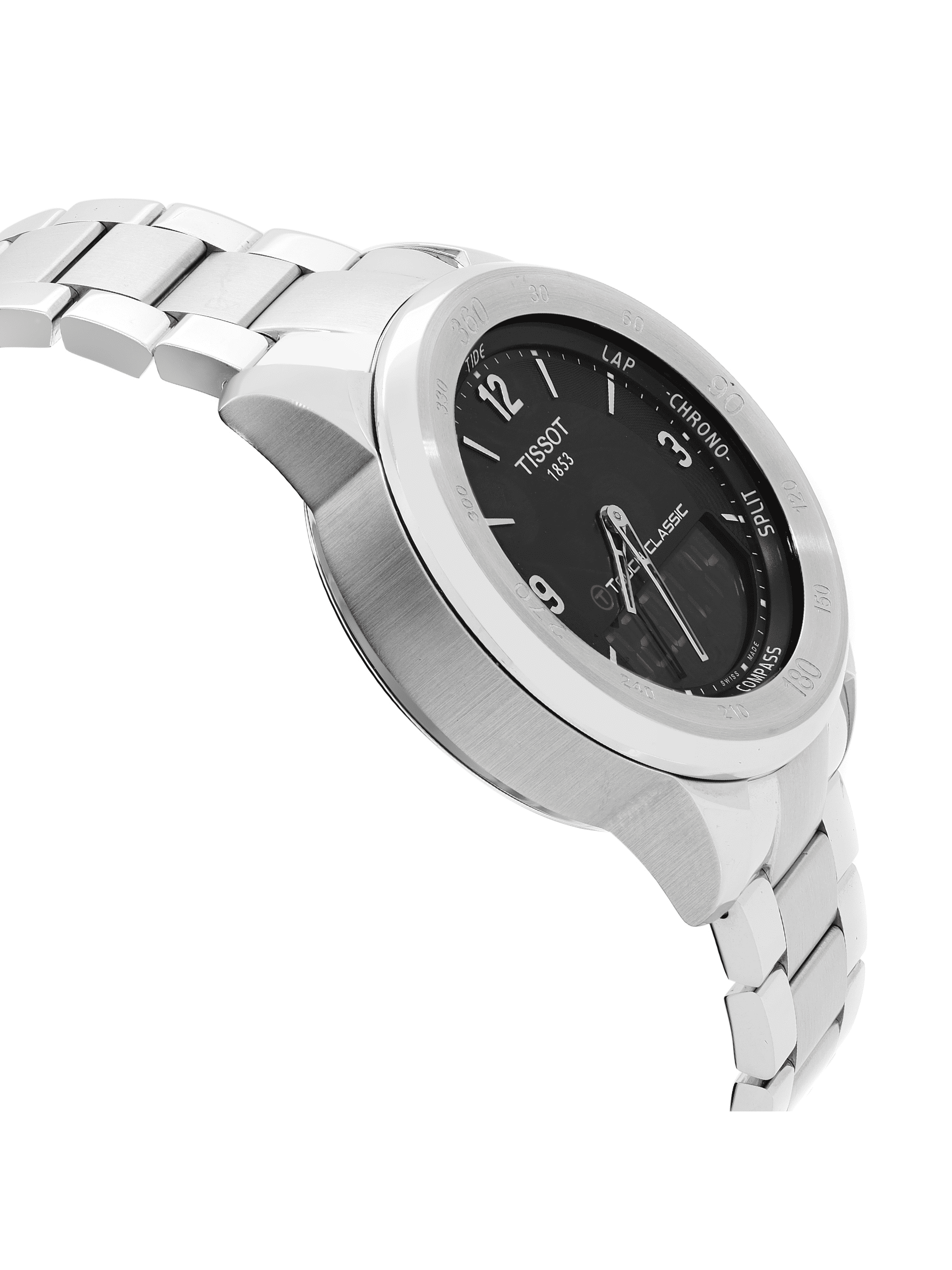 Tissot T Touch Steel Black Dial Analog Digital Quartz Watch T083