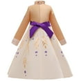 thumbnail image 2 of Girls Anna Dress Long Princess Cosplay Costume Party Outfit, 2 of 7