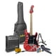thumbnail image 1 of Paquete Guitarra Electrica Jethro Series By Steelpro 075-sk Color RED/WHITE STRIP, 1 of 8
