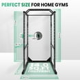 thumbnail image 2 of Squat Rack Stand with 1200 lbs Capacity - Compatible with Standard and Olympic Barbells for Home Gym Sessions, 2 of 7