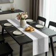 thumbnail image 2 of Gray Solid Color Texture Table Runner 36 Inches Long, Simple Grey Stripes Kitchen Coffee Dining Table Decoration for Home Party Birthday Wedding Home Decor 13x36 Inches, 2 of 8