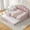 Pink, variant on Newest Full Size Upholstered Daybed with Shell Shaped Backrest & Trundle, White Velvet Sofa Bed with Curved Arms, Convertible Sleeper for Living Room or Guest Room