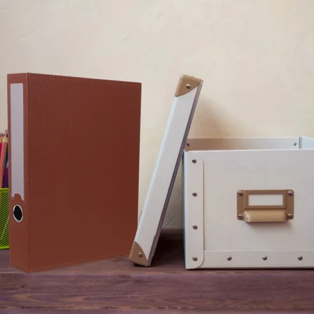 File Box Document Organizer Desk Holder Student Office Organization