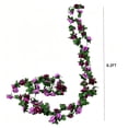 thumbnail image 3 of TETOU 6pcs Flower Garlands Artificial Rose Vine Flowers with Leaves 66ft Hanging Roses Vine for Room Wedding Birthday Christmas Wall Decor(Purple), 3 of 7