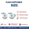 thumbnail image 5 of Cufflinks - State Flag Tennessee - USA | Men's Dress Shirt Accessories, French Cuff Fasteners, Collectible Keepsake, 5 of 9