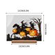 thumbnail image 3 of Decoración festiva de fantasma de calabaza de acrílico estéreo Fiudx para Halloween, 3 of 6