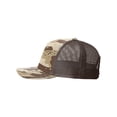 thumbnail image 2 of Richardson Printed Five Panel Trucker Hat (112PFP), One Size Fits Most, Camo Desert Camo/Brown, 2 of 3