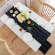 thumbnail image 2 of Blue Table Runner, 90x300 cm, in Dark Blue, Washable Table Runner, Wedding Table Decoration, Table Strip 3 m, 2 of 4