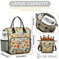 thumbnail image 5 of OBREWU Pioneer Flower Womens Lunch Box for Work,Insulated Large Pioneer Flower Lunch Bag for Women,Loncheras Para Mujer,Leakproof Adult Lunch Bag for Work,Beach,Travel,Picnic,Camping, 5 of 7