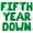 Green, variant on Letter Balloons - FIFTH YEAR DOWN 16" Inch Alphabet Letters Foil Mylar Balloon 5th Birthday Party Banner (White)