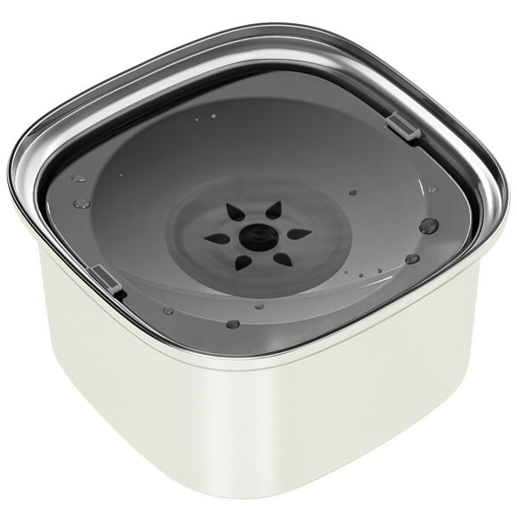 Cuenco de agua para perros UPSKY de acero inoxidable de 3 litros a prueba de derrames