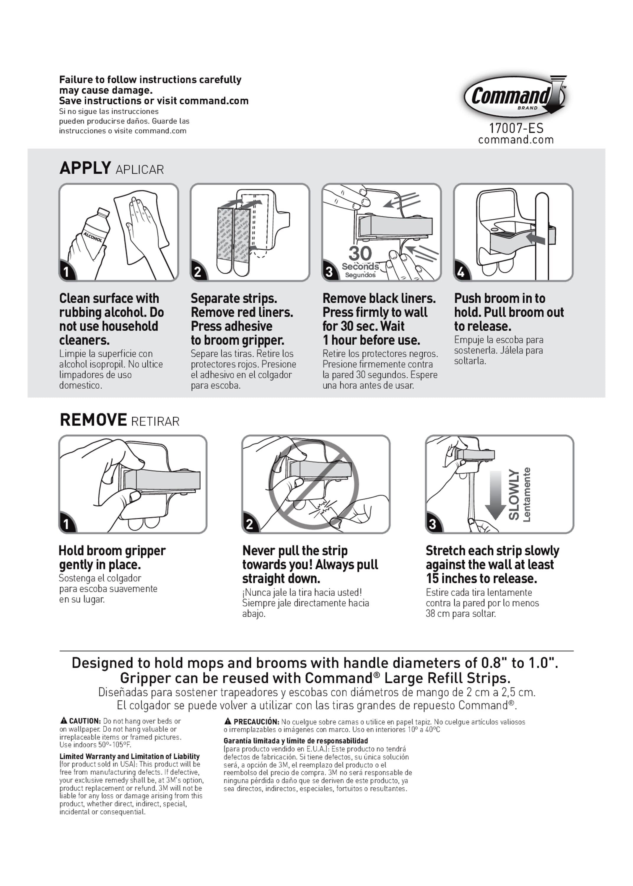 Command hooks for brooms deals