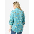 thumbnail image 2 of Woman Within Plus Size Perfect Three Quarter Sleeve Shirt, 2 of 5