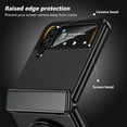 thumbnail image 5 of Magnetic for Samsung Galaxy Z Flip 4 Case with Ring Holder, [Hinge Protection] Built in Screen Protector & Camera Protection Slim Thin Hard PC Kickstand Shockproof Protective Case, Black, 5 of 14