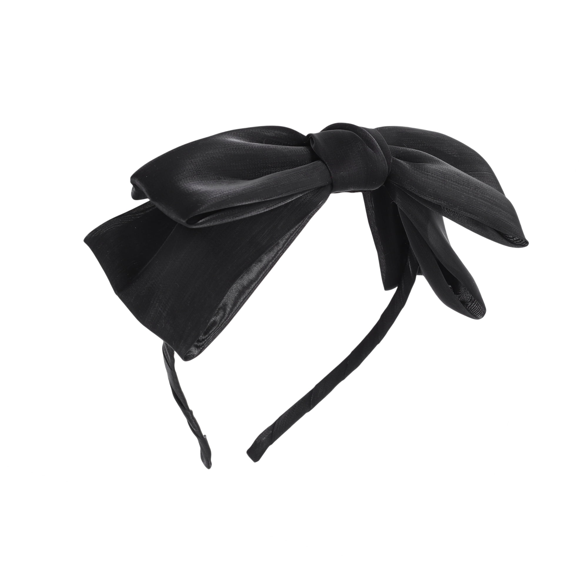 Slip Pure Silk Knot Headband, Mulberry 22 Momme Silk, Black  display picture 3