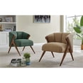 thumbnail image 2 of NPD Furniture Florence 20.5" Fabric Accent Chair in Havana Cream/Brown, 2 of 8