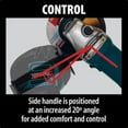 thumbnail image 4 of Makita GA4534 4-1/2" Paddle Switch Angle Grinder, with AC/DC Switch, 4 of 8