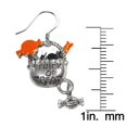 thumbnail image 3 of Trick or Treat Charm Earrings in Silver, 3 of 3