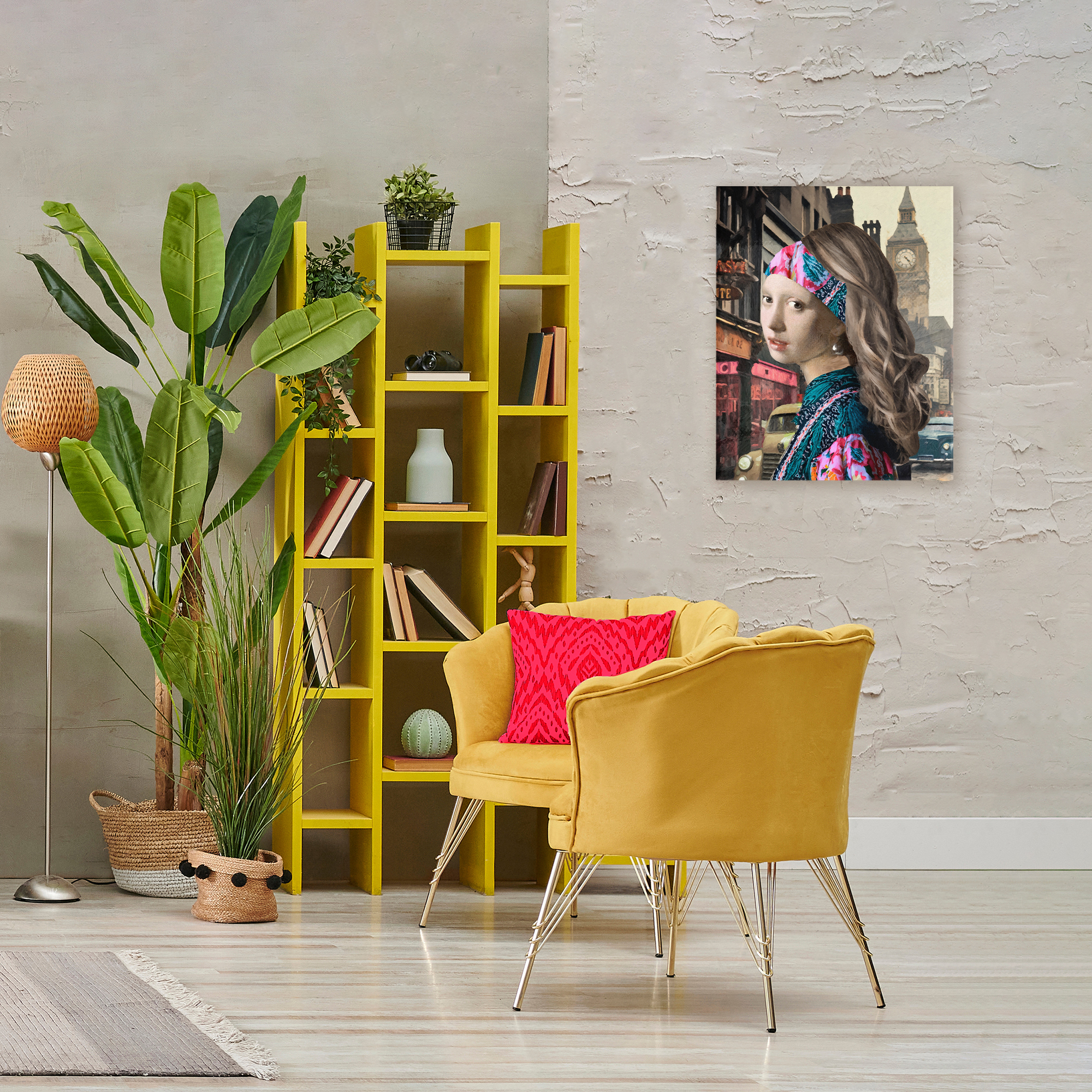 Carnaby Street Remix Painting Canvas Wall Art, design by Sasha