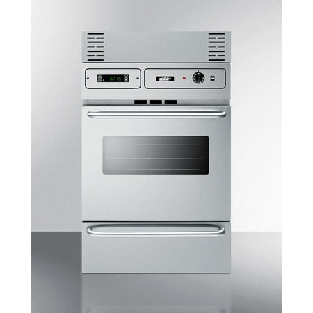 Summit Appliance - 24" Built-In Single Electric Oven - Stainless steel