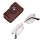 thumbnail image 1 of Stainless Steel Anti Slip Folding Reading Glasses Men Portable Eyewear Glasses for Elderly(+150 ), 1 of 5