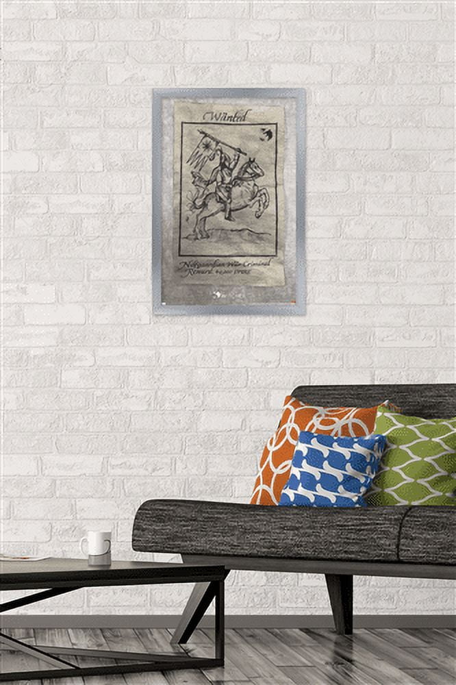 Netflix The Witcher Season 2 - Wanted War Criminal Wall Poster, 14.725" x 22.375", Framed