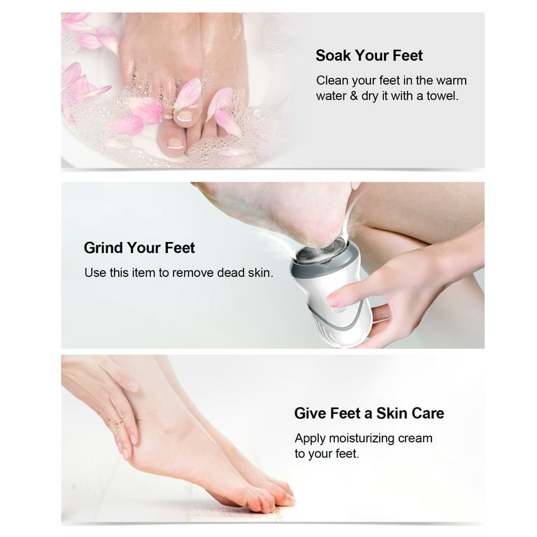 Dropship Electric Foot File Grinder Callus Remover Hard Cracked Dead Dry  Skin Removal Feet Pedicure Tools Rechargeable Foot Care Tool to Sell Online  at a Lower Price