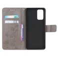 thumbnail image 4 of Allytech Note 20 Case, Galaxy Note 20 Cover, PU Leather Folding Stand Butterfly Embossed Credit Cards Slots Magnetic Closure Shockproof Anti-scratch TPU Back Cover for Samsung Galaxy Note 20, Gray, 4 of 4