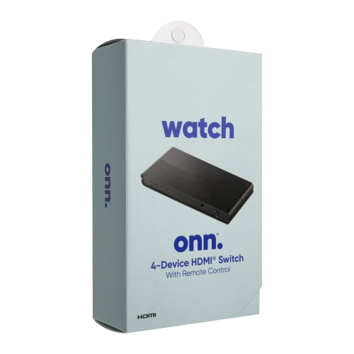 onn 4K HDMI 4x1 Switch