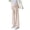 # Khaki, variant on Taqqpue Women's Maternity Dress Pants Solid Color Over The Belly Stretchy Work Slack Pregnancy Pants Wide Leg Lounge Trousers with Pockets for Women