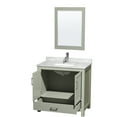 thumbnail image 3 of Wyndham Collection WCS141436SLGCMUNSM24 Sheffield 36" Free Standing Single Basin Vanity, 3 of 7