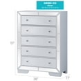 thumbnail image 2 of Glory Furniture Hollywood Hills 5-Drawers Bedroom Chest in White, 2 of 6