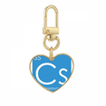 thumbnail image 1 of Chestry Elements Period Table Alkali Metal Cesium Cs Gold Heart Keychain Metal Keyring Holder, 1 of 3