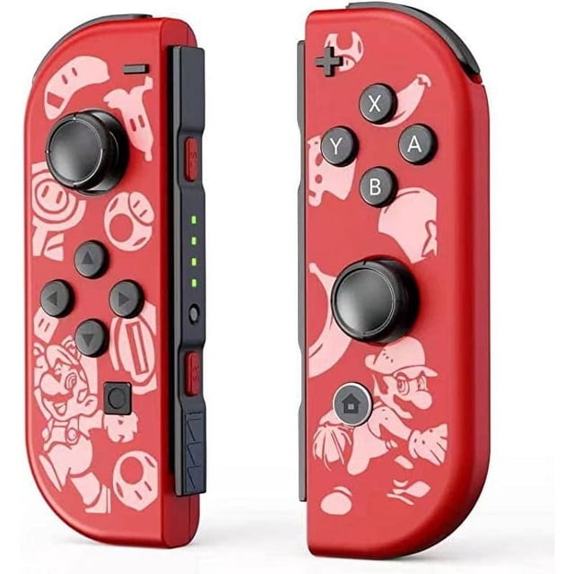 Manette pour Switch, Manette Sans Fil pour Jeu Joystick L/R - Joystick Switch Prenant en Charge Double Vibration/capture d'Écran/contrôle Sport/réinitialisation à une Touche