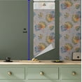 thumbnail image 5 of Ambesonne Tropical Peel & Stick Wallpaper for Home, Overlapped Monsteras Plot, 13"x36", Pale Vermilion and Slate Blue, 5 of 5