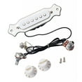 thumbnail image 4 of Milaget Guitare Électrique Pré-Câblée 6-String Guitare à Bobine Unique - Blanc, 4 of 9