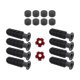 thumbnail image 1 of Tabla 8pcs Table Reemplazo de Fútbol Reemplazo de Fútbol Accesorios de Fútbol con 2 Fútbol Americano Pequeño Reemplace Piezas Mango de Manejo de Futbo Balones de fútbol de color rojo oscuro, 1 of 8