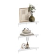 thumbnail image 5 of Furinno ROSSI Triangle Corner Floating Shelves in Wall Mount Display Set of 3, 5 of 6