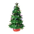 thumbnail image 1 of 3D Tinsel Christmas Tabletop Tree, Green, 16-1/2-Inch, 1 of 1