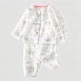 thumbnail image 4 of CAUYDY 2T 3T 4T 5T Child Girls Clothing Baby Sleepers Fall Winter Long Sleeve T-Shirt and Pants 2Pcs Set Toddler Pajamas Little Kid Outfits for Girl Sizes 2-3 Years,Pink, 4 of 6